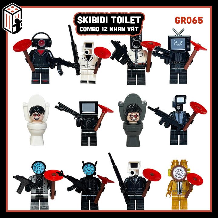 Skibidi Toilet Đồ Chơi Lắp Ráp Combo 12 Nhân Vật Giá Rẻ Mô Hình Toilet Man Người Bồn Cầu GR065