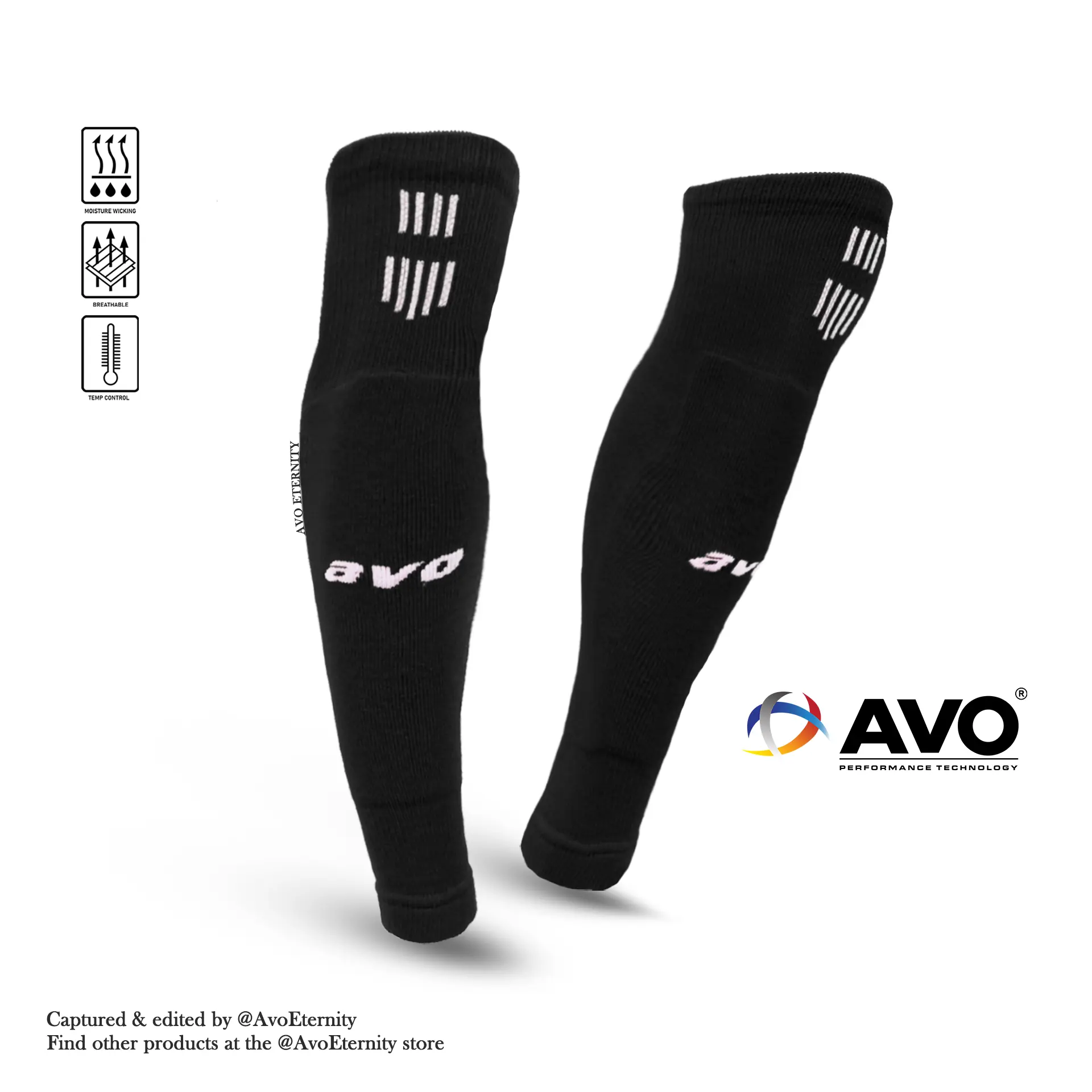 Kaos Kaki Sambung Bola Futsal Squad Football Leg Sleeve AVO