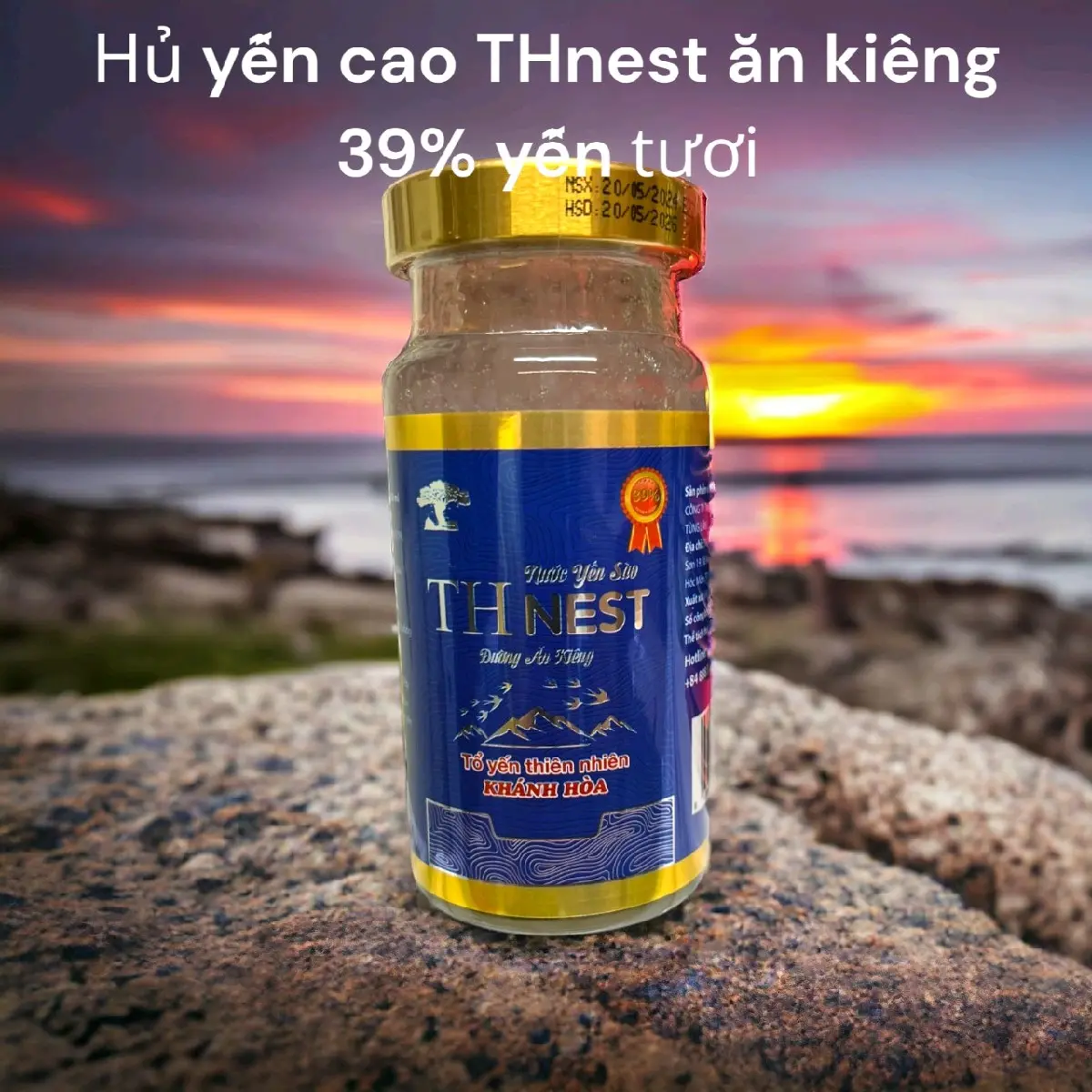 Combo 10 hủ yến cao THnest đường ăn kiêng 39% yến tươi - hổ trợ sức khỏe.