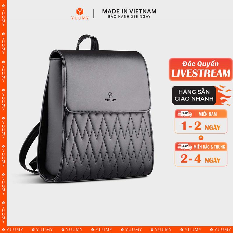 Độc Quyền Livestream Balo Yuumy Thời trang nữ tiện lợi cỡ trung - Balo da Seasand YBA72