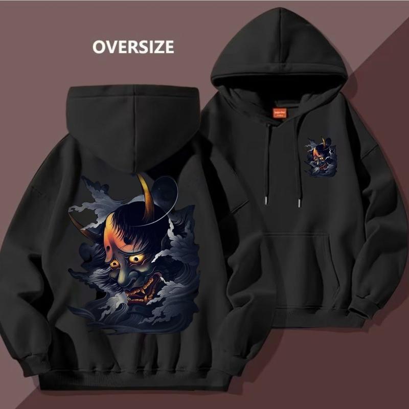 ÁO HOODIE ÁO THUN ÁO PHÔNG UNISEX NAM NỮ MẶT QUỶ KHÓI XÁM CÓ BIGSIZE CHẤT NỈ DÀY ĐẸP- thun mịn dày giãn Menswear