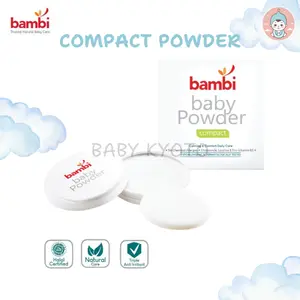 BK Bambi Baby Refill Compact Powder Puff Bedak Padat Bayi Kulit Normal Sensitif Aromatheraphy 40 Gr