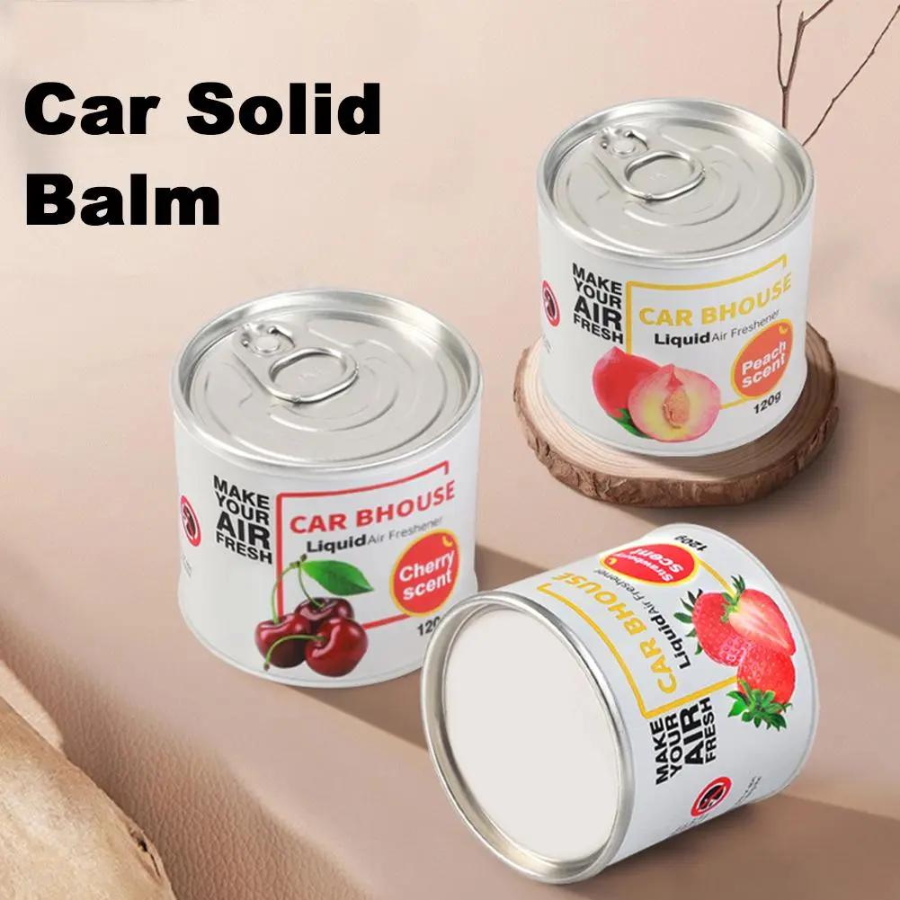 Car Air Gel Freshener Cream Auto Interior Accessorie Aroma Diffuser Cup-shaped Aluminum Can Remove Odors Fragrance