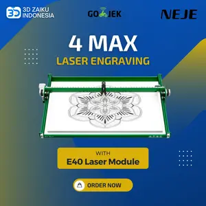 NEJE 4 MAX V2 Auto Focus Curved Surface Laser Engraving with Linear Rail