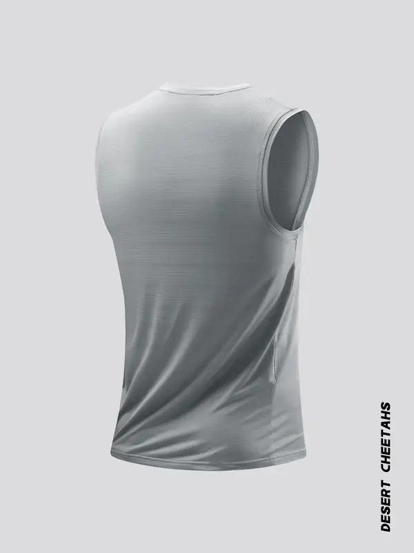 Men's Solid Color Raglan Sleeve Sports Vest, Breathable Quick Drying Tank Top for Gym Workout Running, Casual Comfy Men's Top for Summer 1