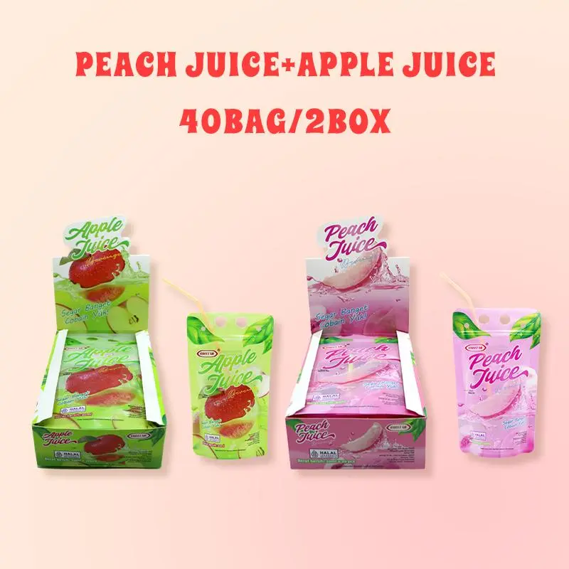 SWEET PEACH JUICE 1BOX+APPLE JUICE 1BOX