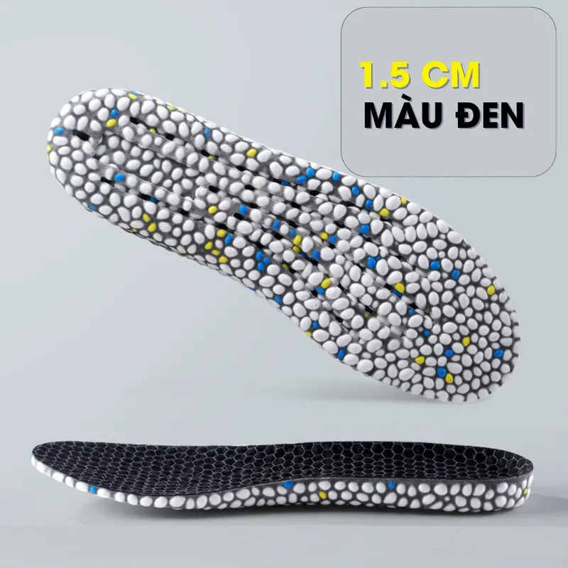 Lót Giày Tăng Chiều Cao MINSU UltraBoot M7025 Khử mùi Miếng Độn Đế Cao Su Non Công Nghệ Bỏng Ngô Dành Cho Nam Nữ 7