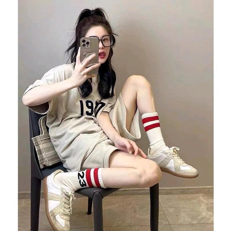 Set 5 đôi - 10 đôi tất vớ cổ cao UNISEX số 123 phong cách thể thao Sport 5