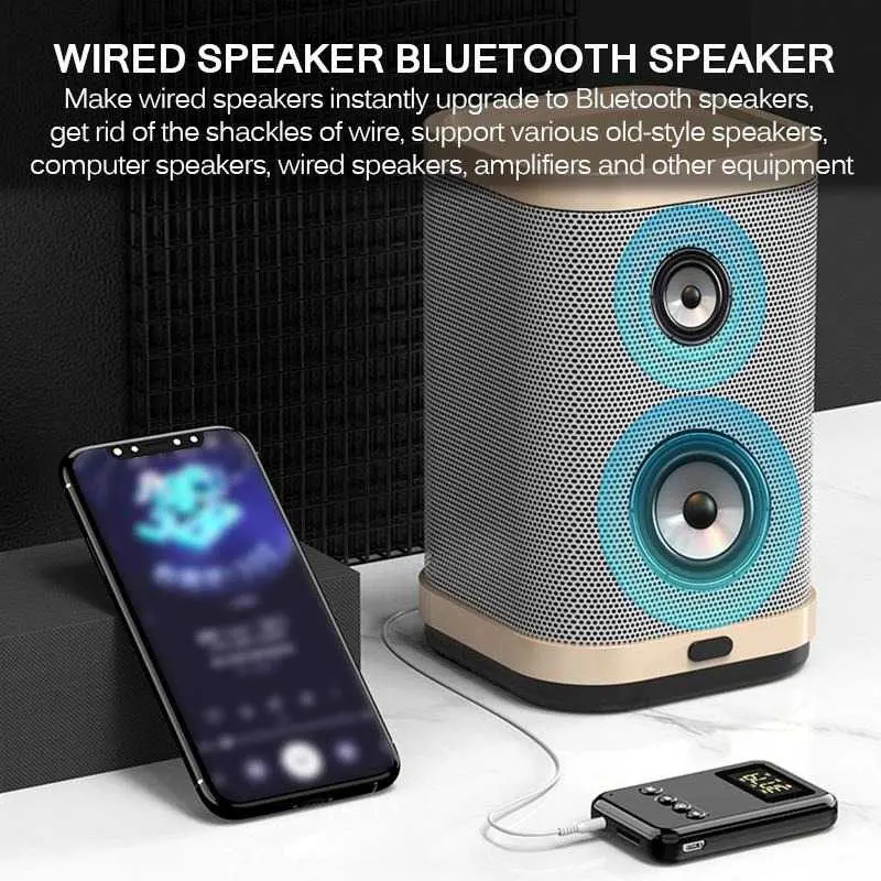 Audio Bluetooth 5.0 Transmitter Receiver Adapter AUX FM - K6 TKXEC 3