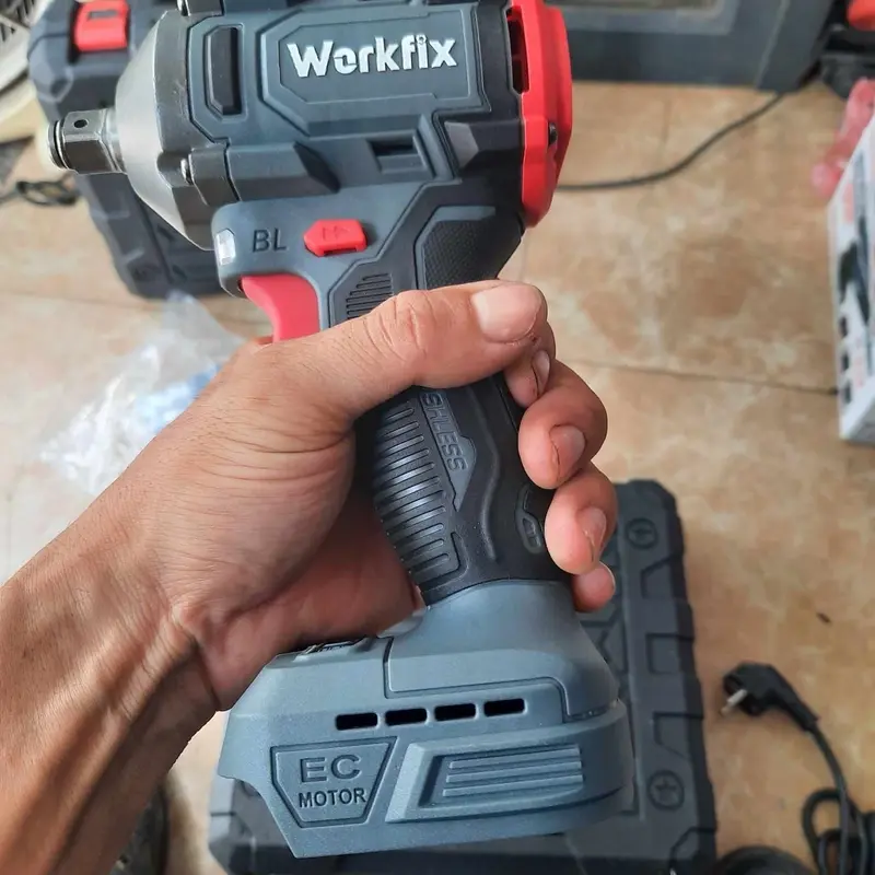Thân bulong WORKFIX WF - IW360N Đầu 2 trong 1 - không chổi than - cốp inox ( K PIN SẠC) 5