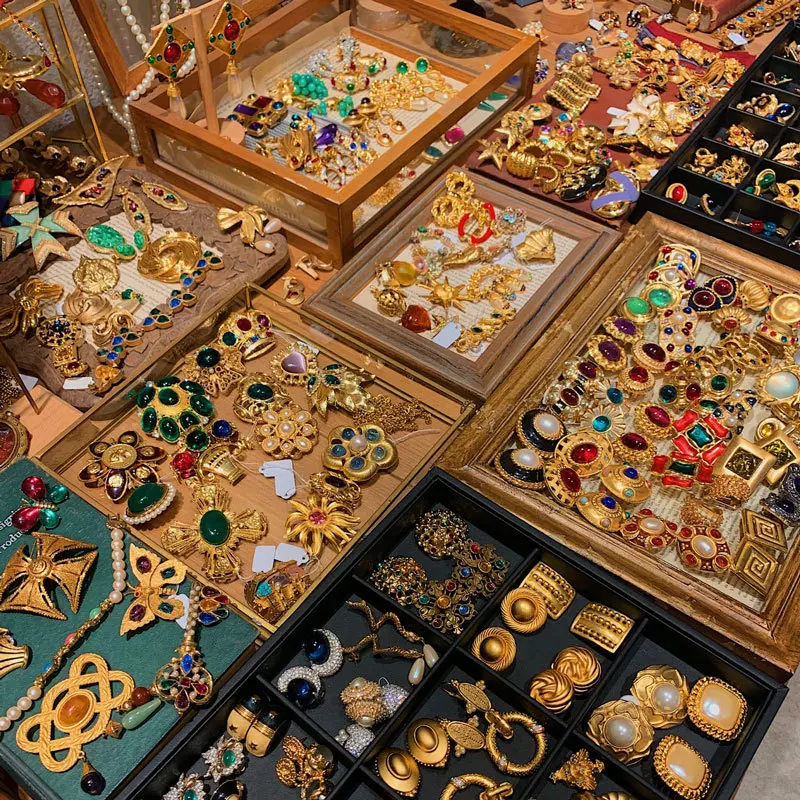 Middle Ancient Vintage Vintage Earrings Fashionable and Versatile Earrings Special Interest Light Luxury High Sense Ornament