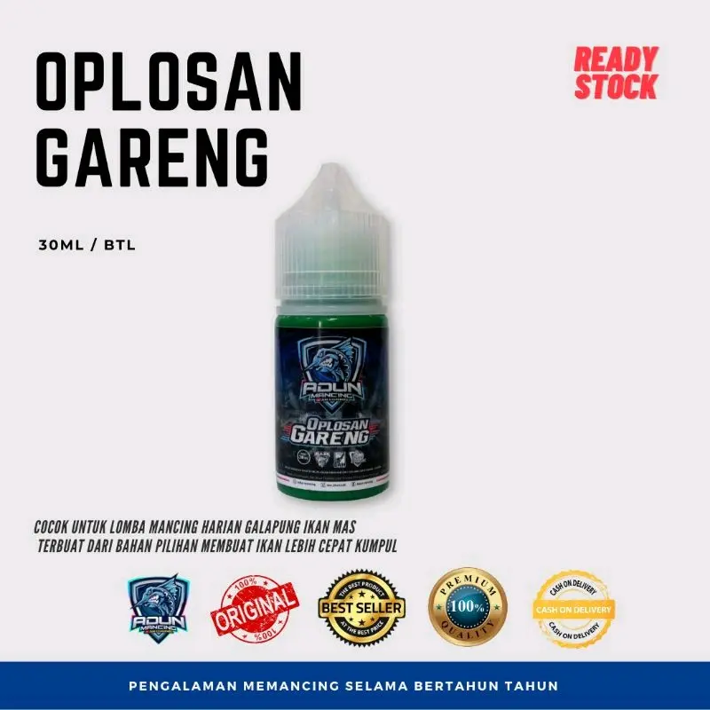 Essen Oplosan Gareng 30ML Premium Cocok Untuk Lomba Ikan Mas Atau Galapungan Ikan Mas Umpan Bawal