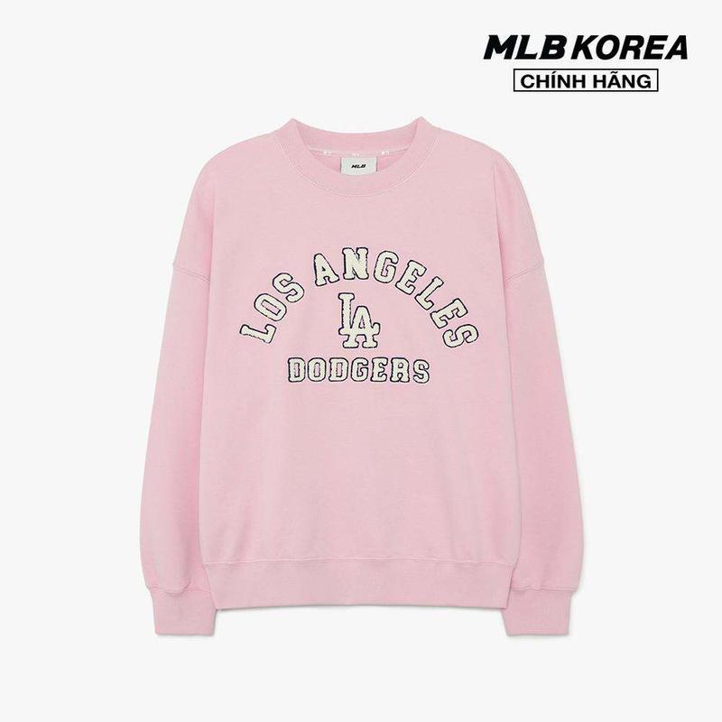 MLB - Áo sweatshirt nữ cổ tròn tay dài Varsity Over Fit 3FMTV0334-07PKL