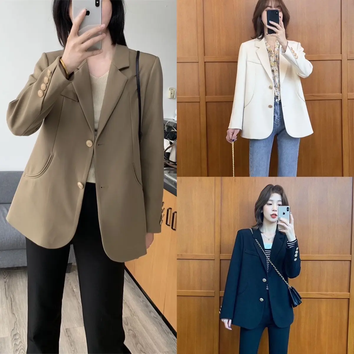 Áo khoác blazer 3 màu siêu sang