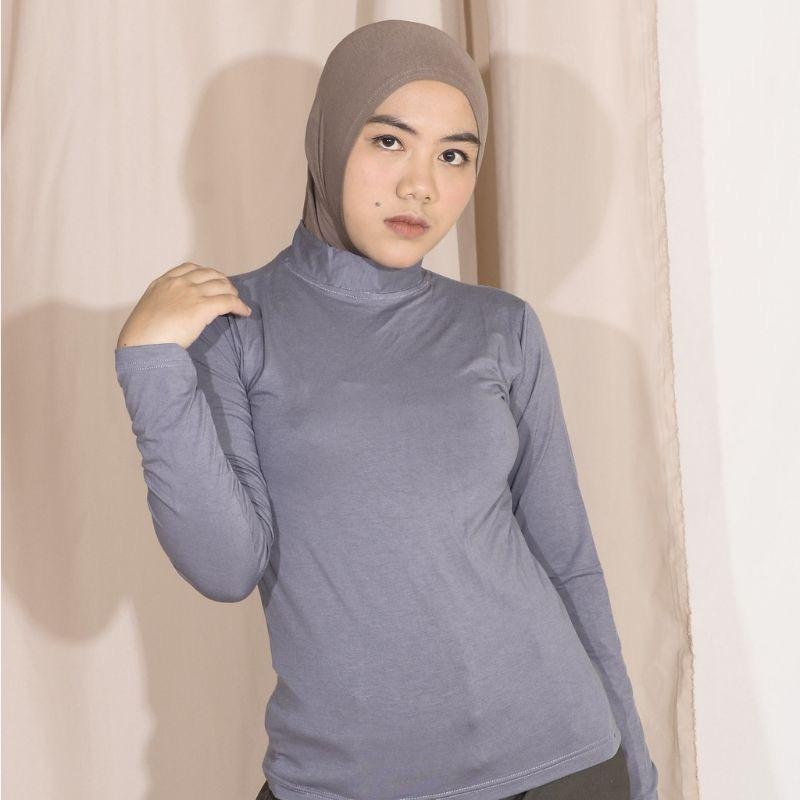 Manset Kaos Premium Rayon super / basic tutrtleneck / manset Hitam Polos 3