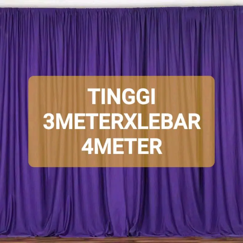 KAIN  BACKGROUND KAIN DEKORASI ABUTAY FILAMIN TINGGI 3METER X LEBAR 4METER