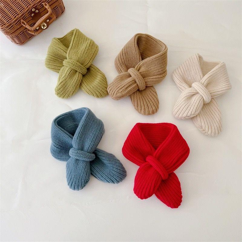 Winter Baby Scarf Soft Warm Knitted Kids Scarves for Girls Boys Candy Children Scarfs Toddler Neck Warmer Infant Acccessories 0