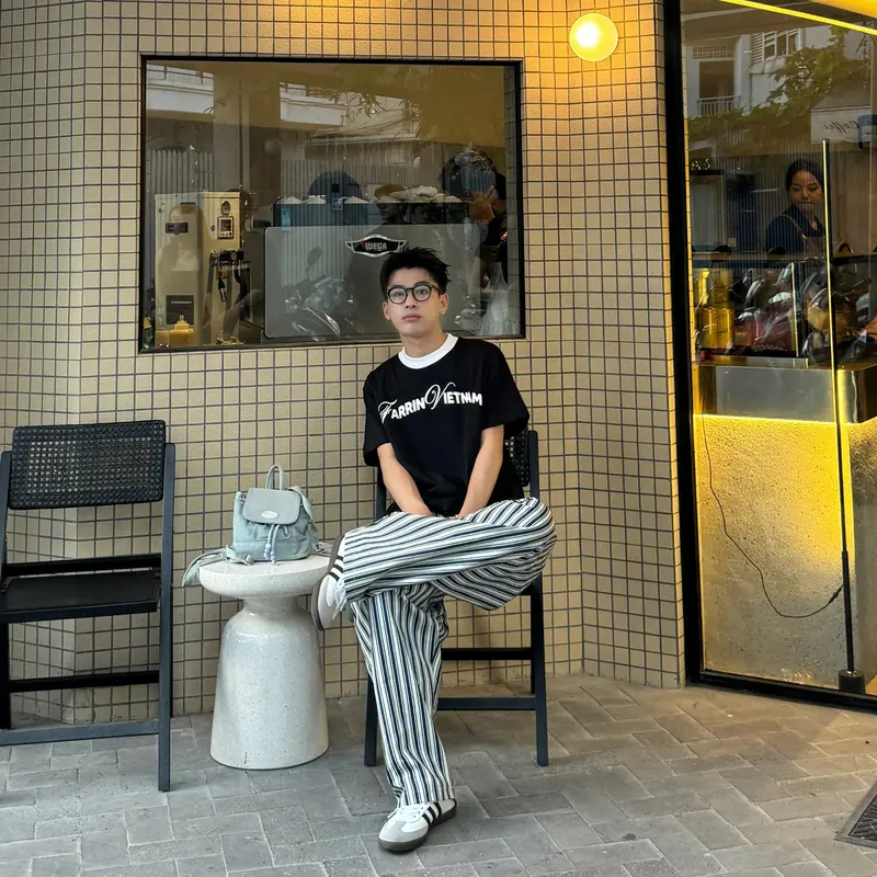 Áo Thun BOXY 280gsm - FARRIN - FR Vietnam -  In phồng - 100% Cotton 2C . Menswear Cổ Tròn áo hust quần cạp trễ nam áo đạo tỳ 7