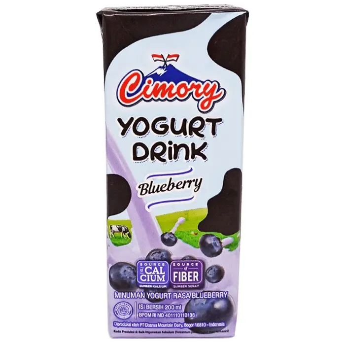 CIMORY UHT Yogurt Drink 200ml Blueberry - [1 Paket Isi 6pcs] 2