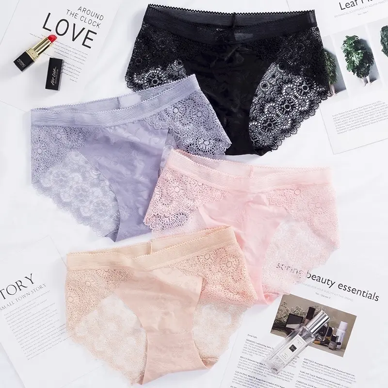MS Sexy Lace Panty See through Panty Seamless Conformable soft lace #031