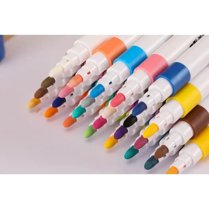Bộ 60 Bút Màu Acrylic Marker , Mực Chống Nước , Vẽ Được Trên Nhiều Chất Liệu 6
