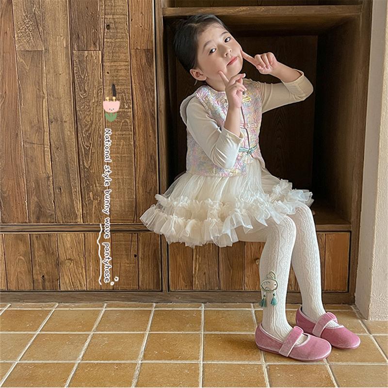 Product Introduction of Quần Dài Legging Cho Bé Gái, Mềm Mại Và Ấm Áp, Quần Tất, Thích Hợp Cho Trẻ Em Đi Học, Tất Trắng, Quần Dệt Kim Cotton Thun 21