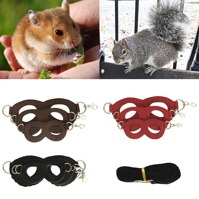 Product Introduction of Hamster Chinchilla Mouse Rat Squirrel Harness Anti-knot Anti-biting Strap Split Traction Rope Small Pet Training Leash 14