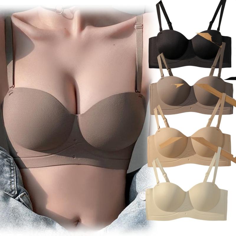 Áo Ngực Tập Hợp Ngực Nhỏ Dành Cho Phụ Nữ, Không Dây, Hỗ Trợ Bralette, Chống Chảy Xệ, Không Có Vòng Thép, Kéo Dài Bên Ngoài, Áo Crop Top Sling, Thoáng Khí, Thoải Mái, Đồ Lót, Dành Cho Phụ Nữ 0