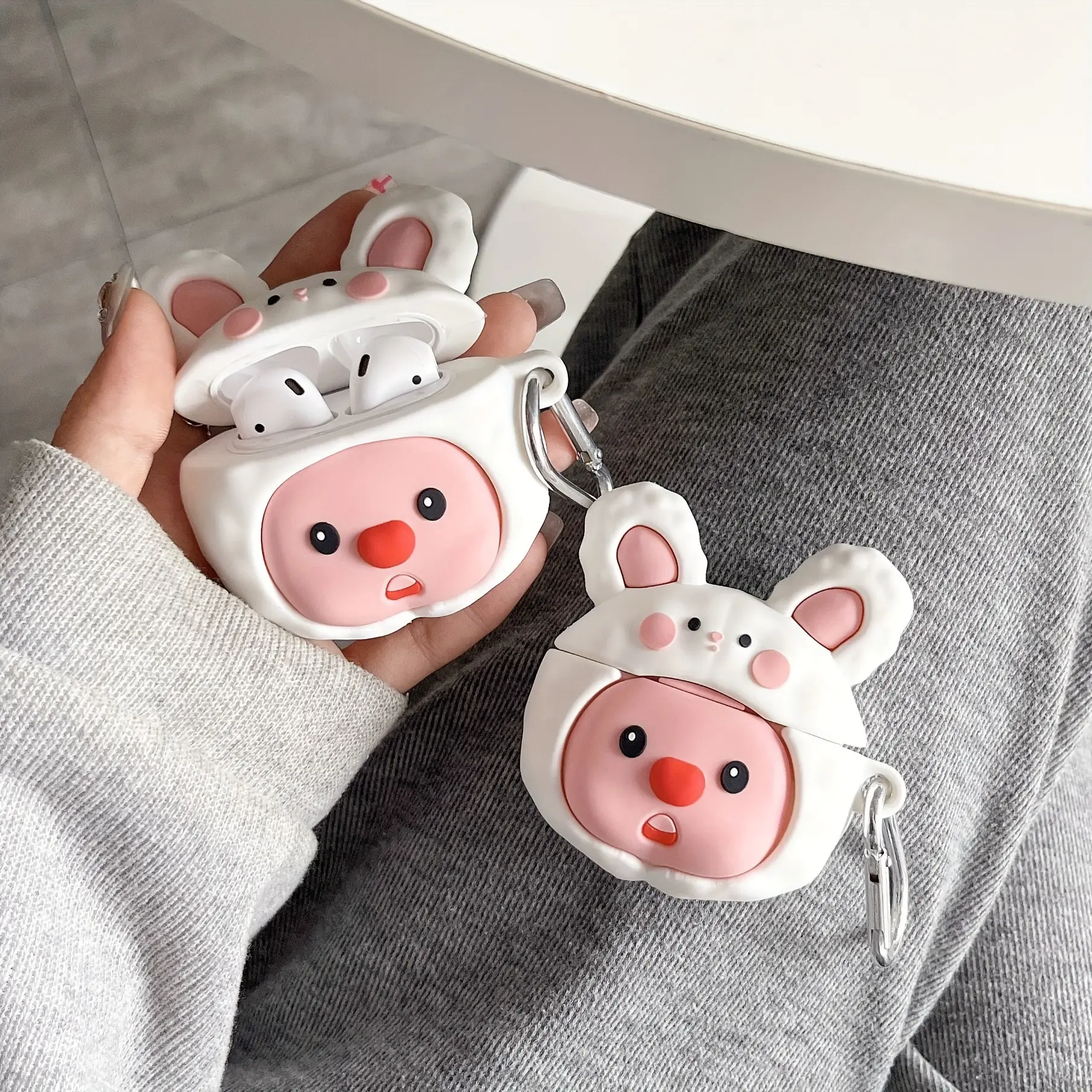 Creative Cartoon Apple Pro 2 Wireless Bluetooth Earphone Case Suitable for AirPods 3 Cute Silicone Case