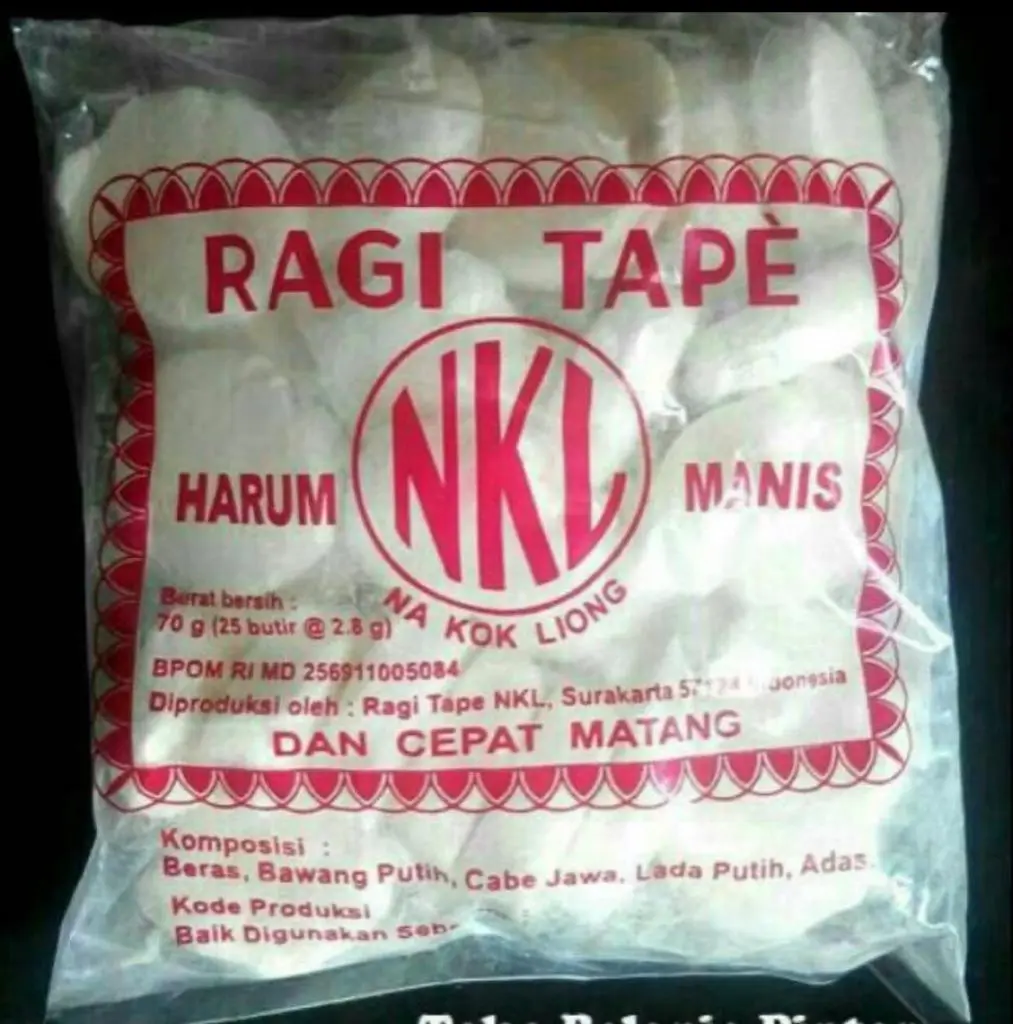ragi tape nkl 70gram asli