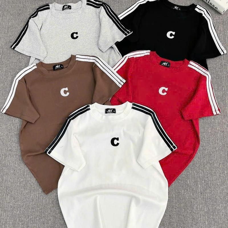  Áo Thun Nữ In Chữ C Đơn Giãn Chất Liệu Borip Co Giãn 4 Chiều Mềm Mịn Thoáng Mát Cổ Tròn Áo Thun Nữ Kiểu Đẹp 