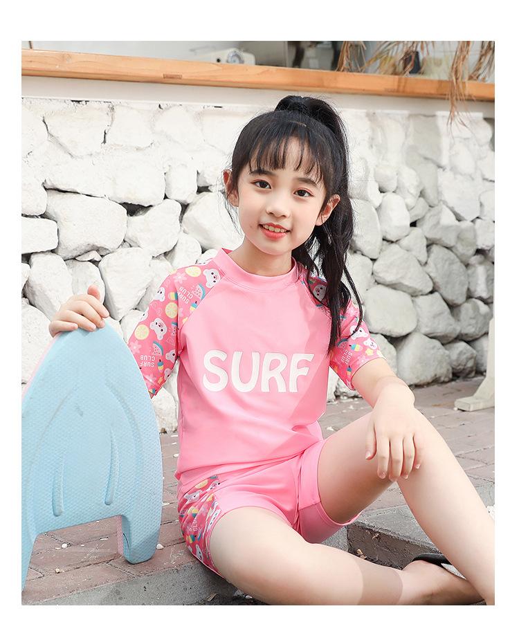 Product Introduction of 2024 New Children's Swimsuit Boys and Girls Split Quick-Drying Professional Swimwear Big Boys and Girls Swimsuit Outfit Wholesale 20
