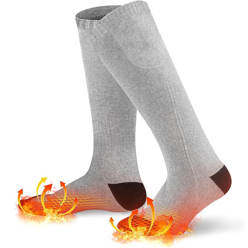 Product Introduction of Heating Socks Winter Warm Electric Heating Socks Long Socks Men And Women Outdoor Ski Warm Foot Socks 22