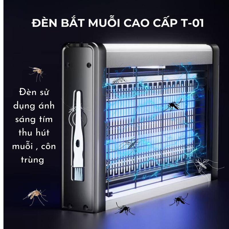 Đèn LED thu hút Muỗi Kill Pest T-01 - Công Suất 4W 6w 8w 10w 12w, Đèn bắt muỗi hiệu quả 1