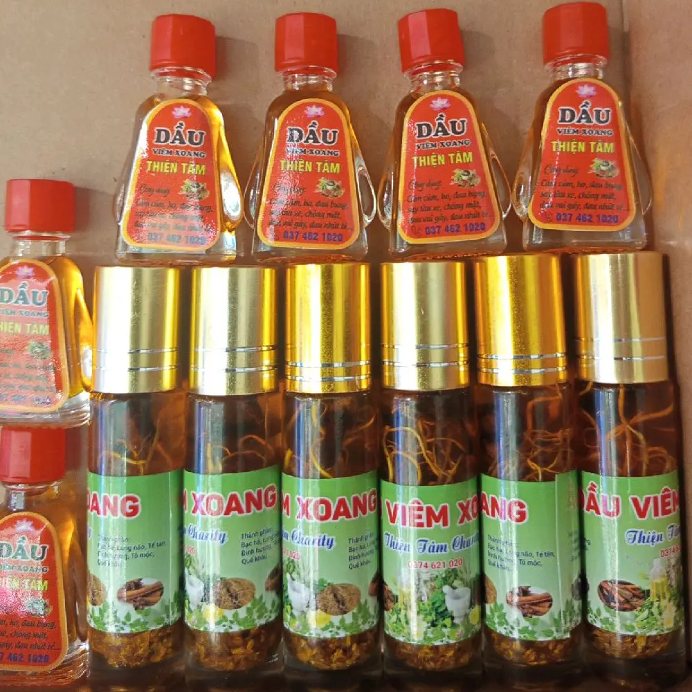 Combo 6 chai tặng 6 chai 3ml Dầu thảo dược Thiện Tâm viêm xoang đau nhức xương khớp