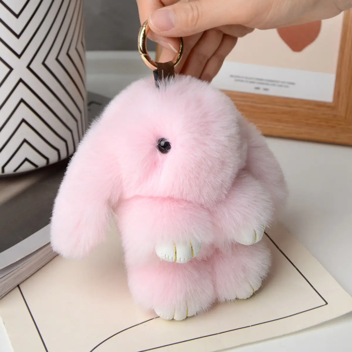 Rabbit Pendant Bag Pendant Plush Jewelry Pendant Rabbit Key Chain Lover Key Chain