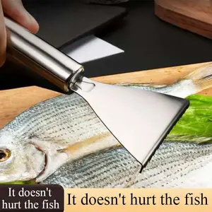 【NestThai】Alat Pembersih Pengupas Sisik Ikan Stainless Steel Anti Karat / Fish Scale Skin Remover Scraper / Pengupas Sisik Ikan