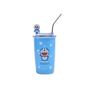 Cawan Berjahit, Rekaan Beruang Strawberi Baharu KT, Nilai Tinggi, Cawan Kopi Mickey Kucing, Mudah Alih, Cawan Jerami Kartun Selebriti Internet Botol Botol Air Bottles Hijau Kitchenware Merah