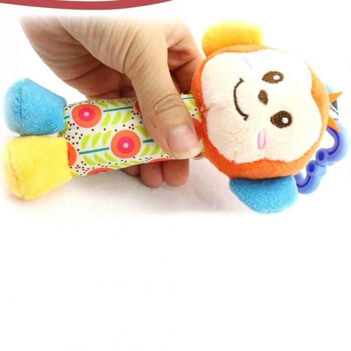 Product Introduction of Newborn Baby Plush Stroller Toys Baby Cartoon Animal Hanging Bell Educational Baby Toys 0-12 Months 9