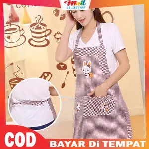 MALL - Apron Masak Tahan Percikan Air Celemek Tahan Minyak Poliester CLM02 COD