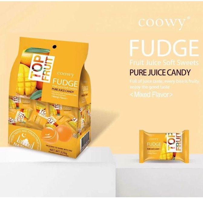 Combo 5 Kẹo Dẻo Trái Cây Top Fruit vị Xoài - Gói 280gr - đồ ăn vặt Snack Food Candy Viên Kẹo Thức Ăn banh keotet