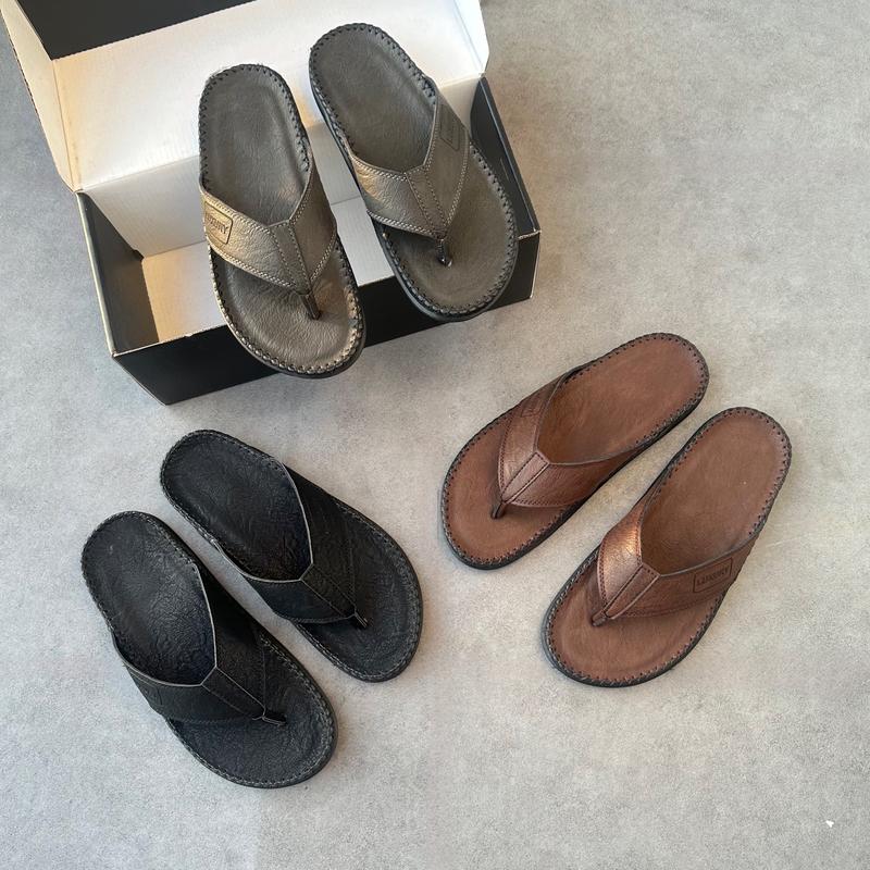 [ Dép kẹp chống nhăn LUXYRY ] -  Dép Nam  Dép Doctor LUXURY Cao Cấp Da Xuất Nhập, Bản Đế Vừa Lót Mút Êm Chân, Đế Cao Su Đúc Khâu Chỉ Nam Đế Bằng