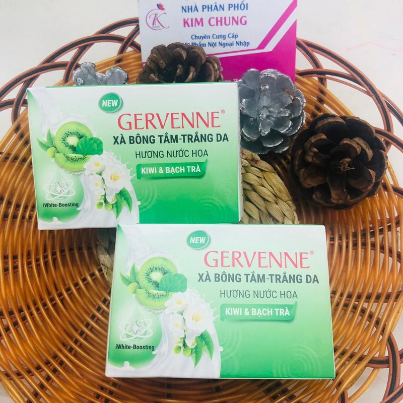  Cục xà bông tắm trắng da hương nước hoa Gervenne 90g 