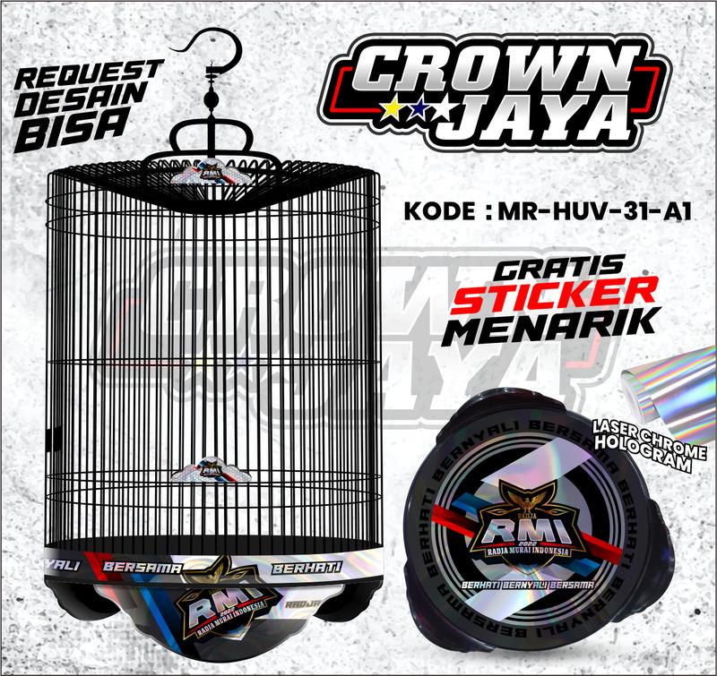 Stiker Sangkar Murai Batu Desain RMI Indonesia - Decal Sangkar Murai ...