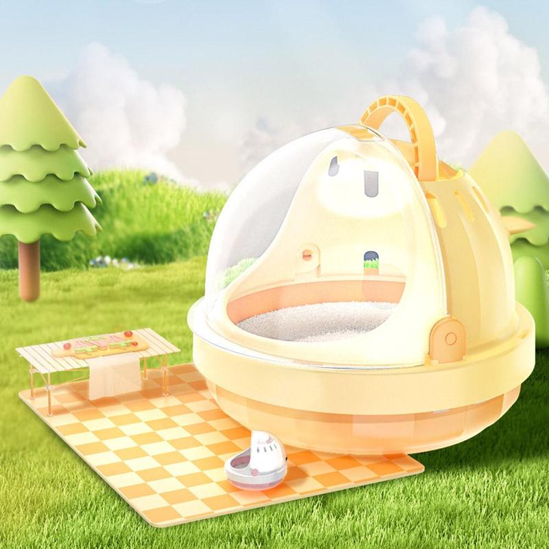 Product Introduction of Hamster Cage Exterior Cage Portable Exterior Cage Honey Bag Weasel Twiggy Rat Golden Bear Panoramic Exterior Bag Small Pet Supplies 24