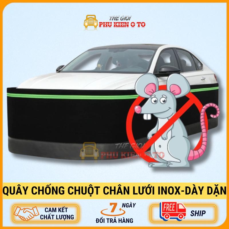 Quây Chống Chuột - Rào Chắn Chuột Ô Tô 4-5-7 Chỗ Và Bán Tải Loại Cao Cấp, Có Lưới Inox Chống Cắn