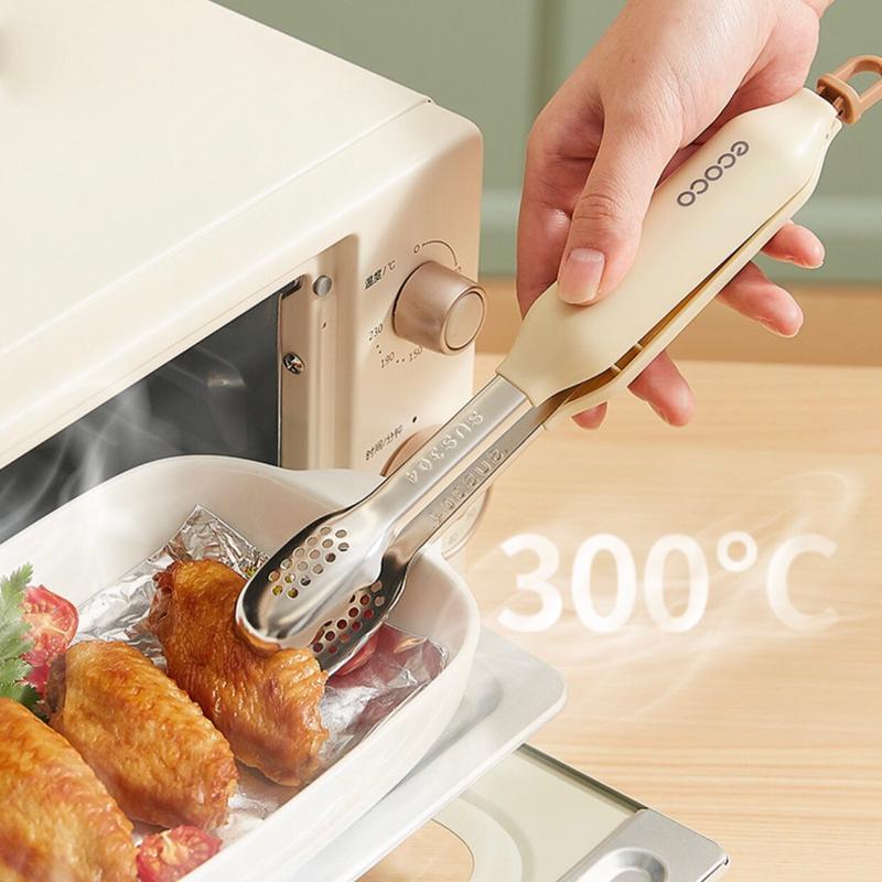 Kẹp gắp đồ nóng chịu nhiệt Ecoco, kẹp gắp thịt nướng inox loại đẹp chắc chắn Ecoco 2250
