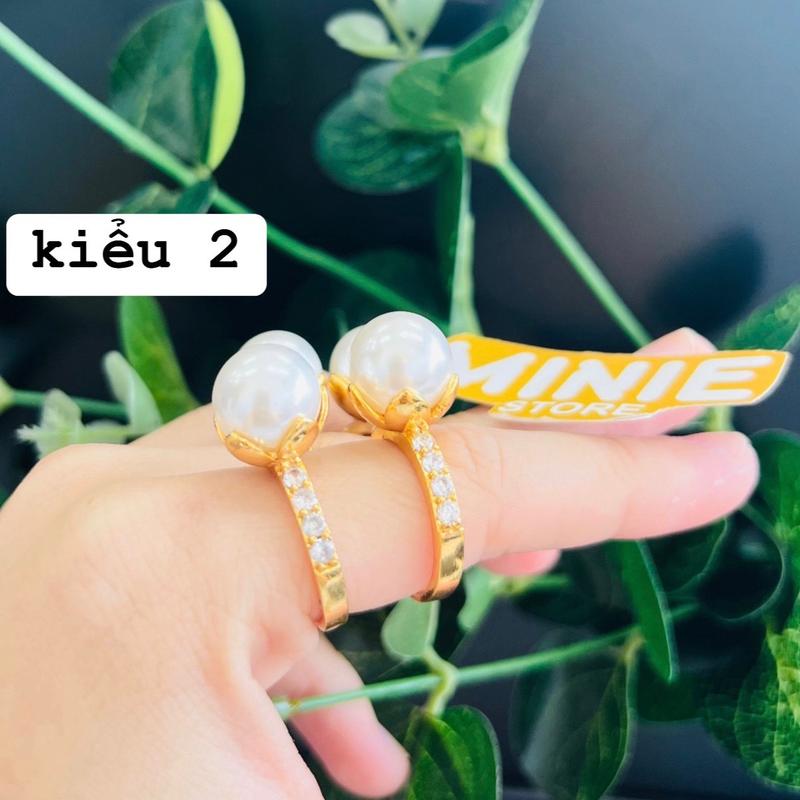 Nhẫn nữ ngọc trai có đinh kim...dôngdo 2