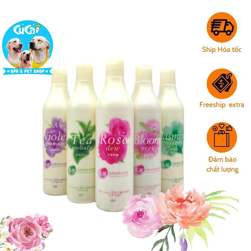 Sữa tắm Joyce & Doll - Rose Sữa tắm nước hoa cao cấp chó mèo 400 ml Củ Cải Pet Shop