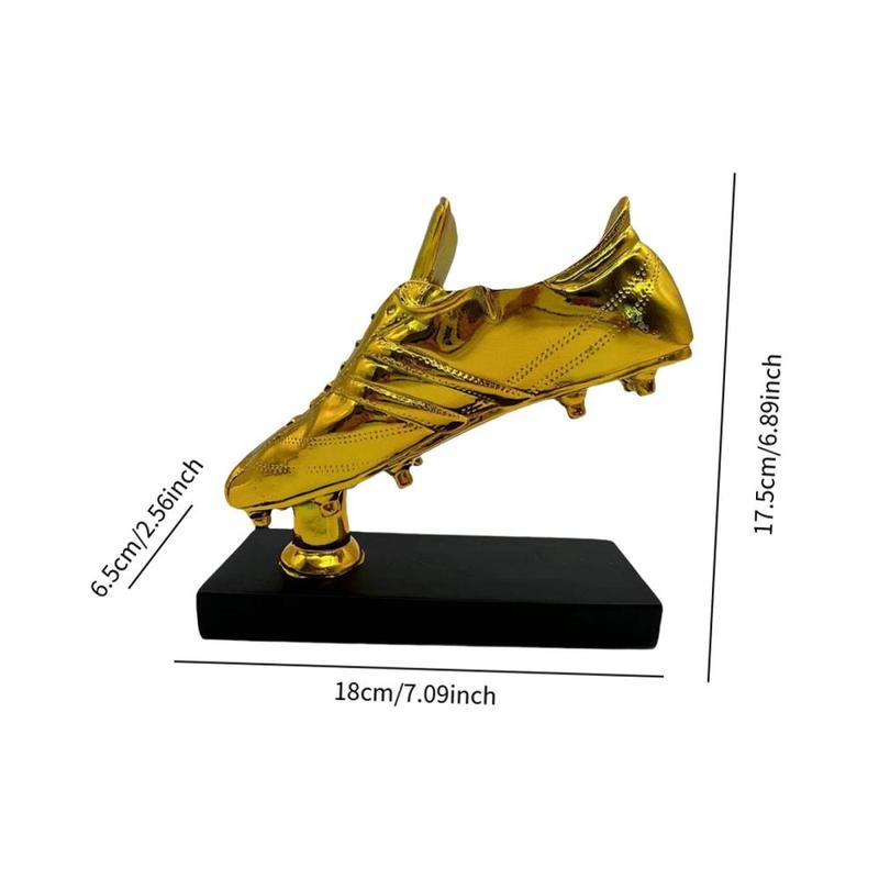 Product Introduction of Golden Boot Soccer Trophy Resin Trophy for Home Decoration 0